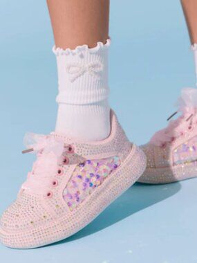Lola + The Boys- Sequin Shimmer Sneakers